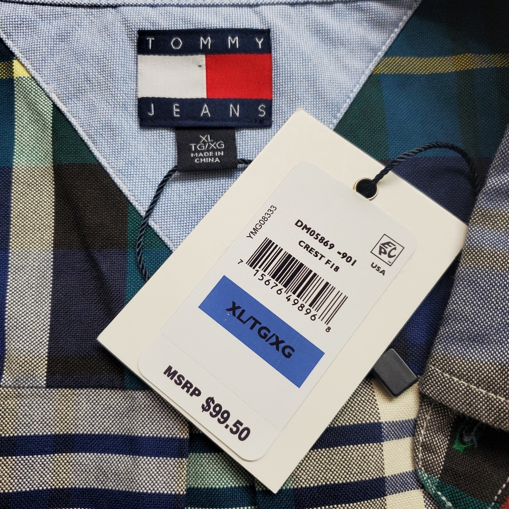 Tommy Jeans Plaid Long Sleeve Shirt - Picture 4 of 5
